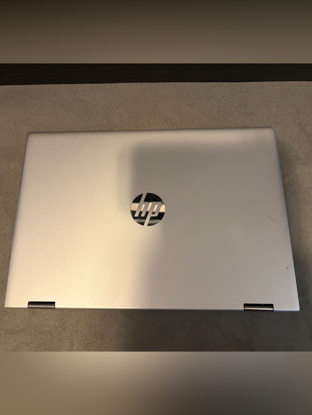 HP Silver 2-in-1 Convertible Laptop
